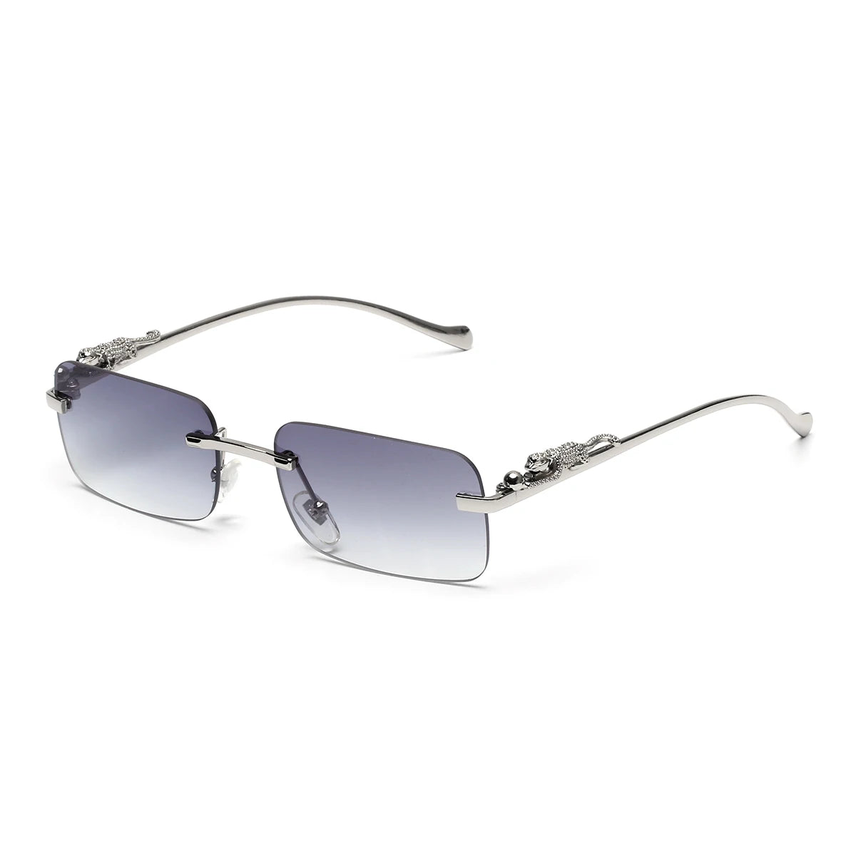 Ruiao Rimless UV400 Square Sunglasses