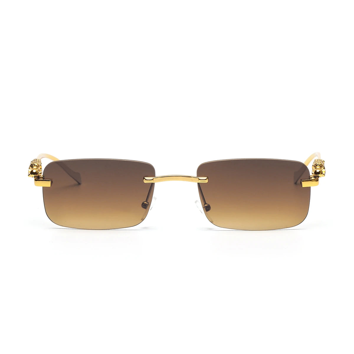Ruiao Rimless UV400 Square Sunglasses