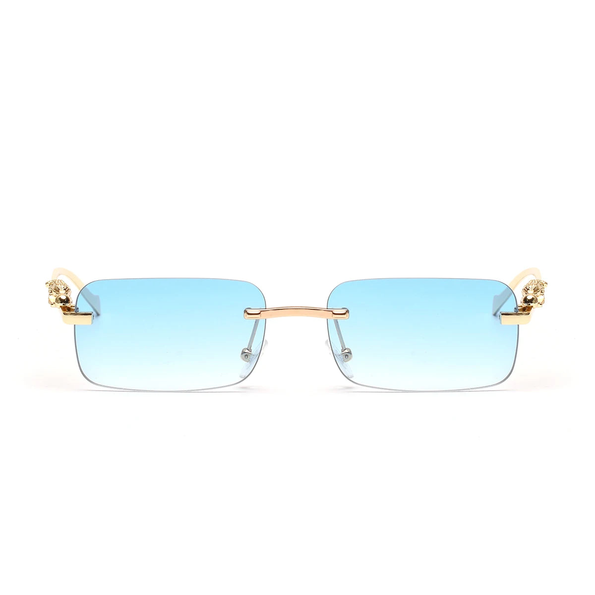 Ruiao Rimless UV400 Square Sunglasses