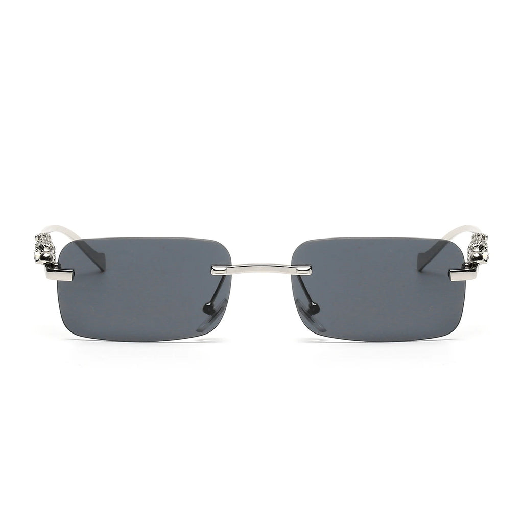 Ruiao Rimless UV400 Square Sunglasses