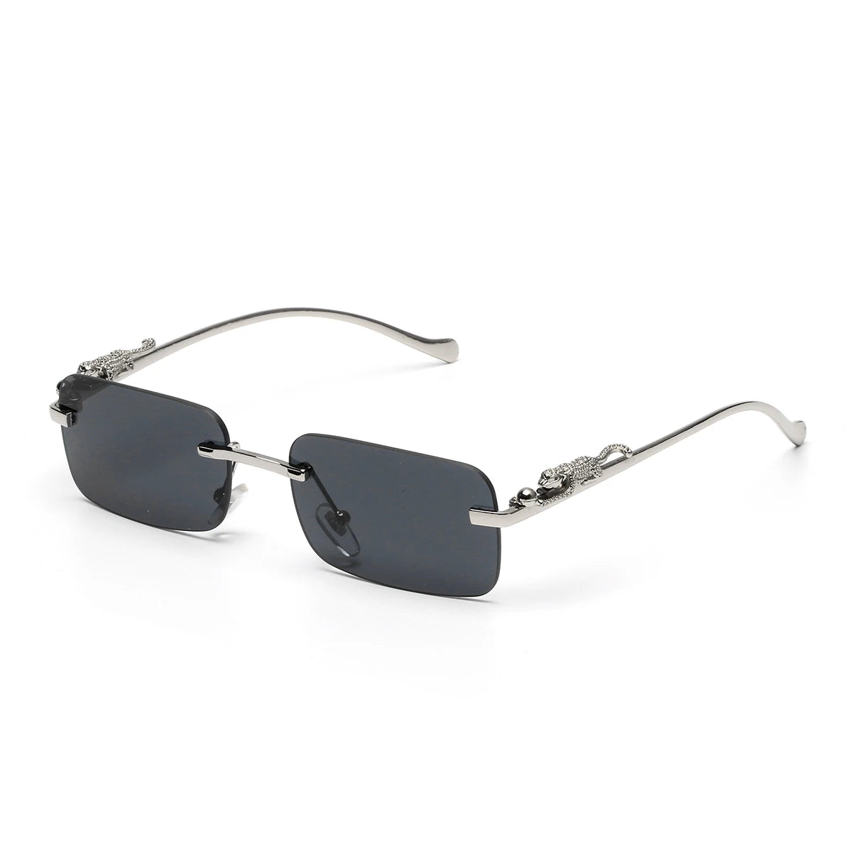 Ruiao Rimless UV400 Square Sunglasses