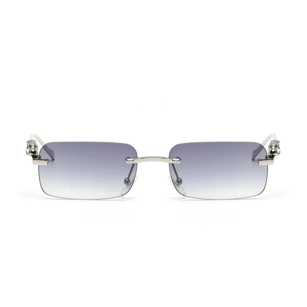 Ruiao Rimless UV400 Square Sunglasses