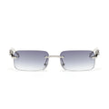 Ruiao Rimless UV400 Square Sunglasses