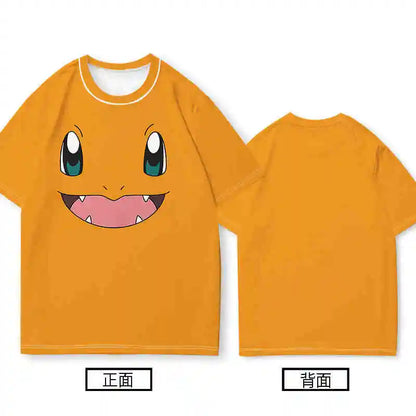 Potdemiel Womens T-Shirts Tops Pokemon Cartoon 3d Print T Shirt Trendy Summer Casual Short Sleeve Pikachu Cute Clothing Tees New