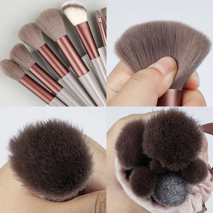 13PCS Makeup Brushes Set Soft Fluffy Cosmetics Foundation Blush Eyeshadow Kabuki Blending Makeup Brush Beauty Tools Kit - TaMNz