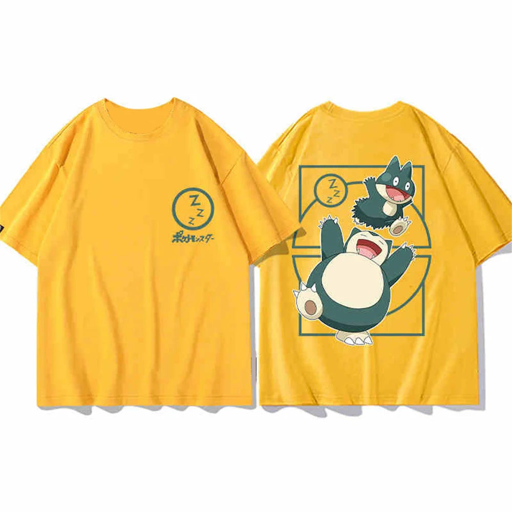 MINISO Pokémon Women's Tops Pokemon cotton Print T Shirt Trendy Summer Casual Short Sleeve Pikachu Cute Daily Clothing Tees New