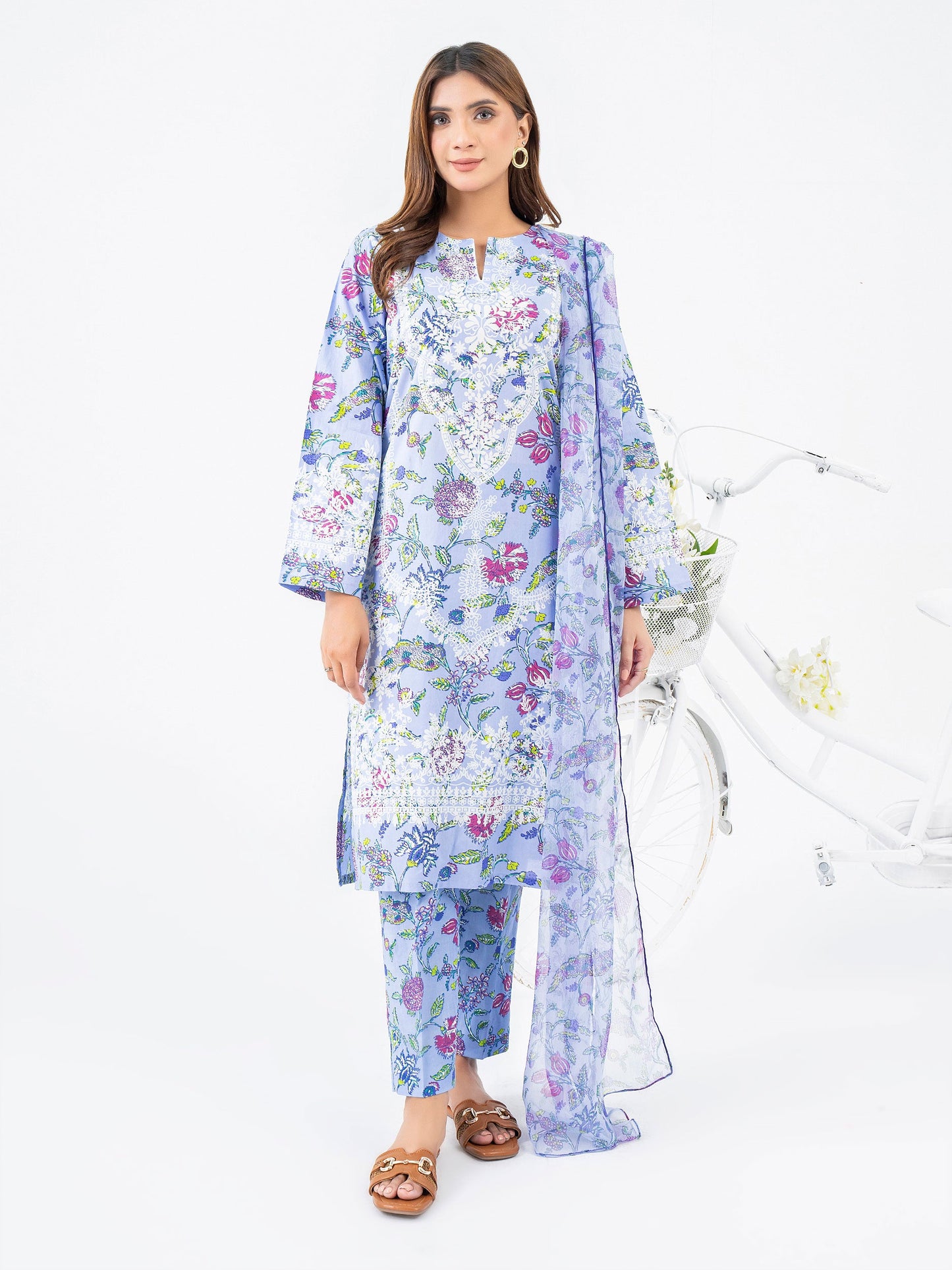 3 Piece Lawn Suit-Printed (Pret) | IMBASAT