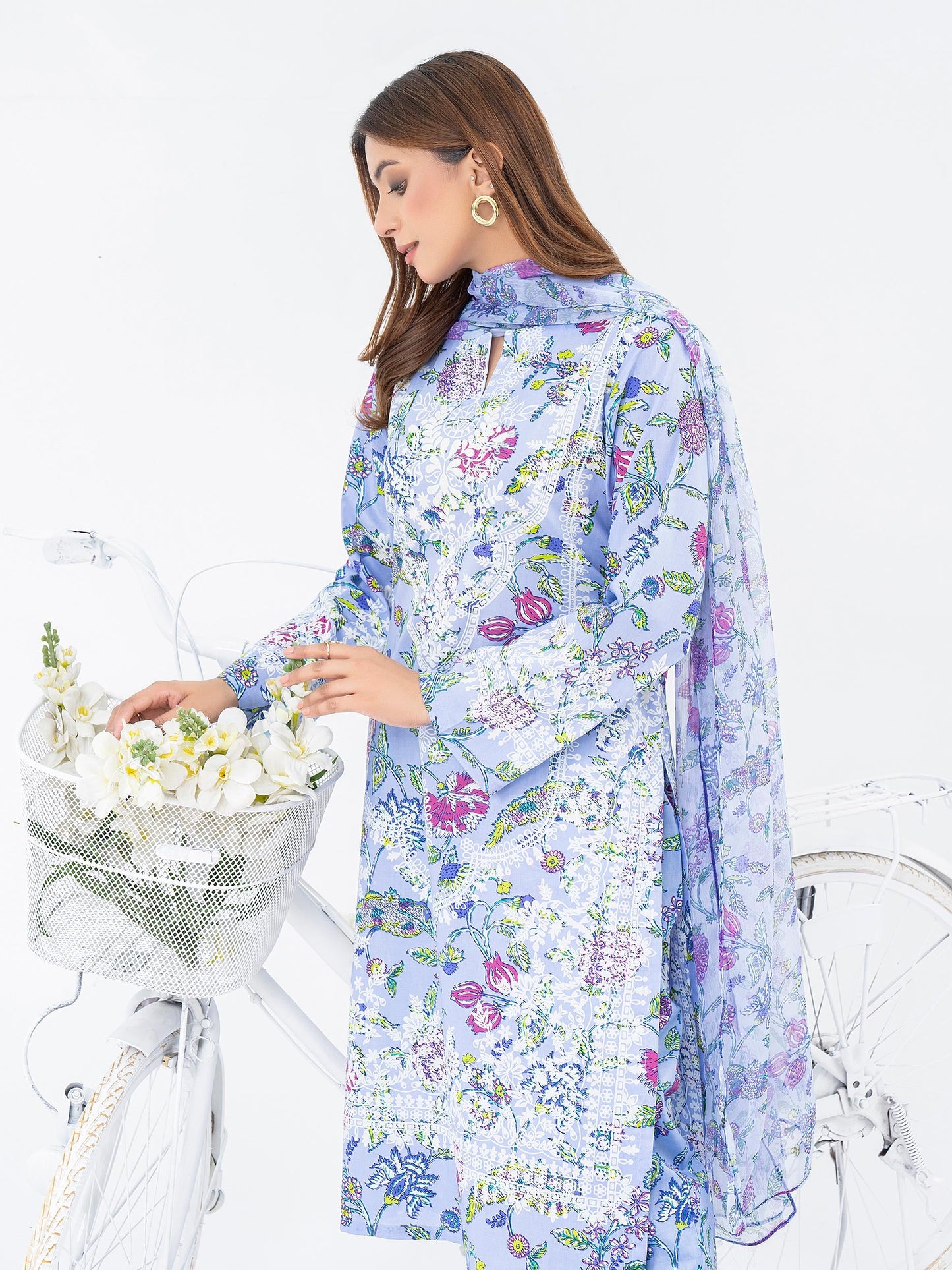 3 Piece Lawn Suit-Printed (Pret) | IMBASAT