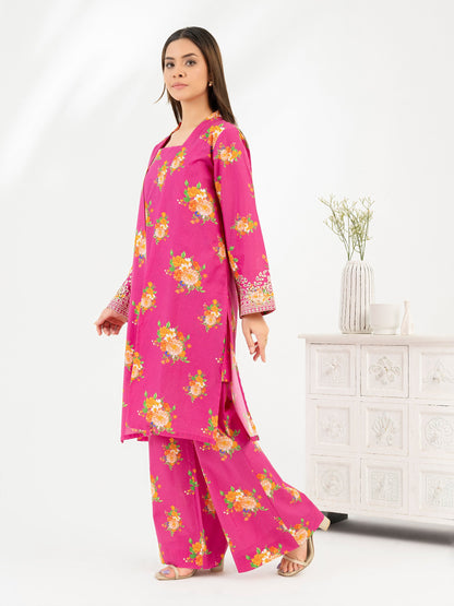 2 Piece Cambric Suit-Embroidered (Pret) | IMBASAT