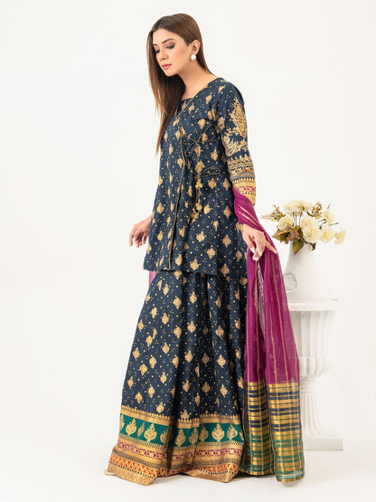 3 Piece Lawn Suit-Paste Print (Pret) | IMBASAT