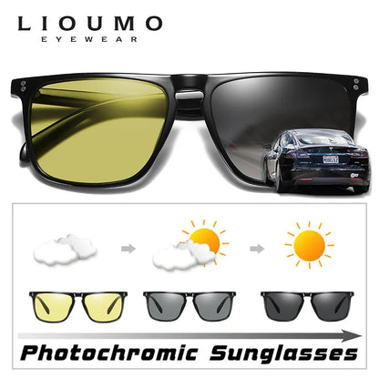 Polarized Driving Sunglasses Day Night Vision Anti-Glare zonnebril heren - TaMNz
