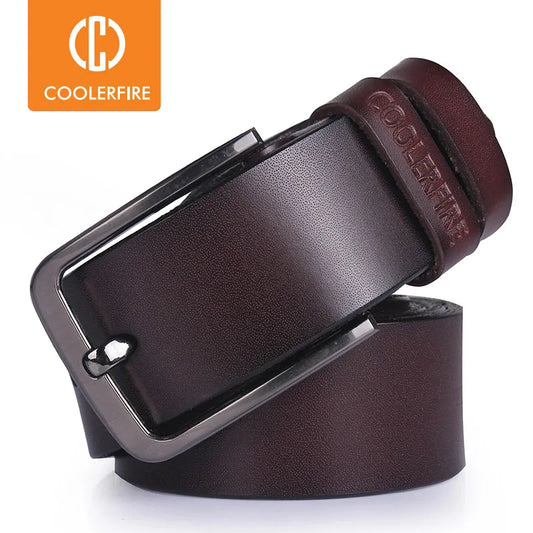 High quality men's genuine leather belt designer belts men luxury strap male belts for men fashion vintage pin buckle for jeans - TaMNz