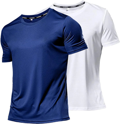 Findci Man's Cool Dry Moisture Wicking Short-Sleeve Mesh Athletic Lightweight Breathable - TaMNz