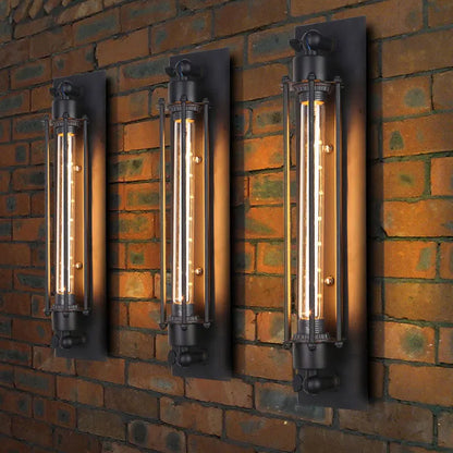 American retro LED E27 Industrial style decoration wall light bedside foyer study balcony aisle Coffee shop restaurant wall lamp