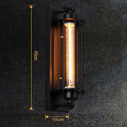 American retro LED E27 Industrial style decoration wall light bedside foyer study balcony aisle Coffee shop restaurant wall lamp