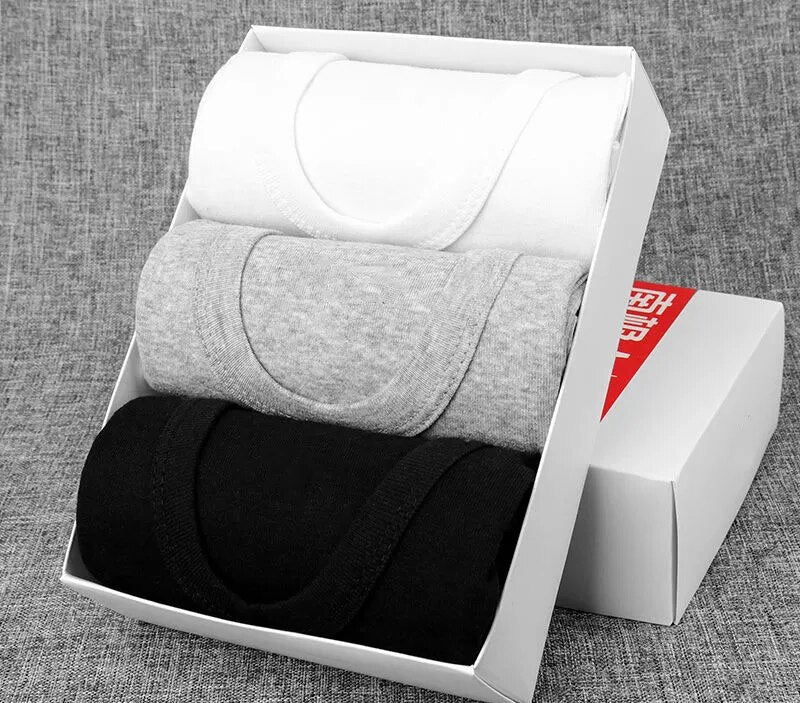 Cotton Solid Seamless Underwear Mens Sleeveless Tank Vest Comfortable Undershirts - TaMNz