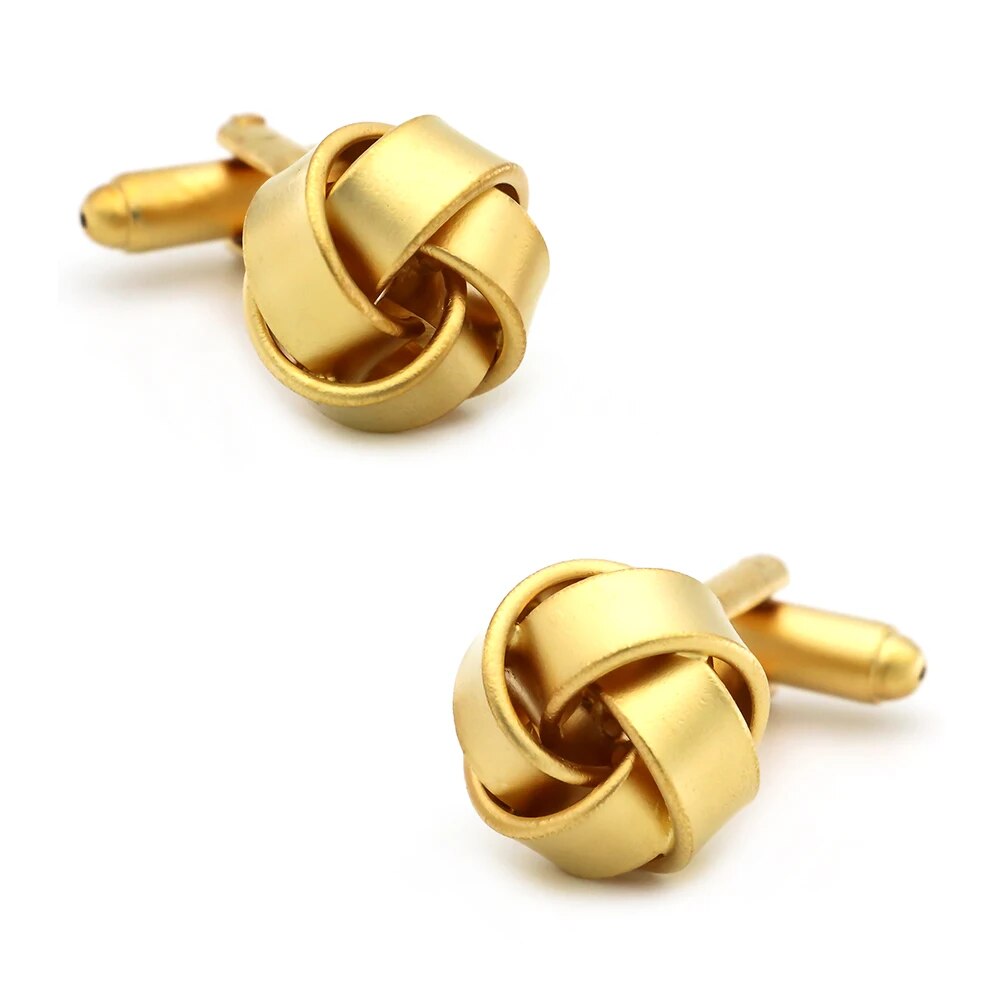 Black Cufflinks for men fashion knot design top quality copper hotsale cufflinks - TaMNz