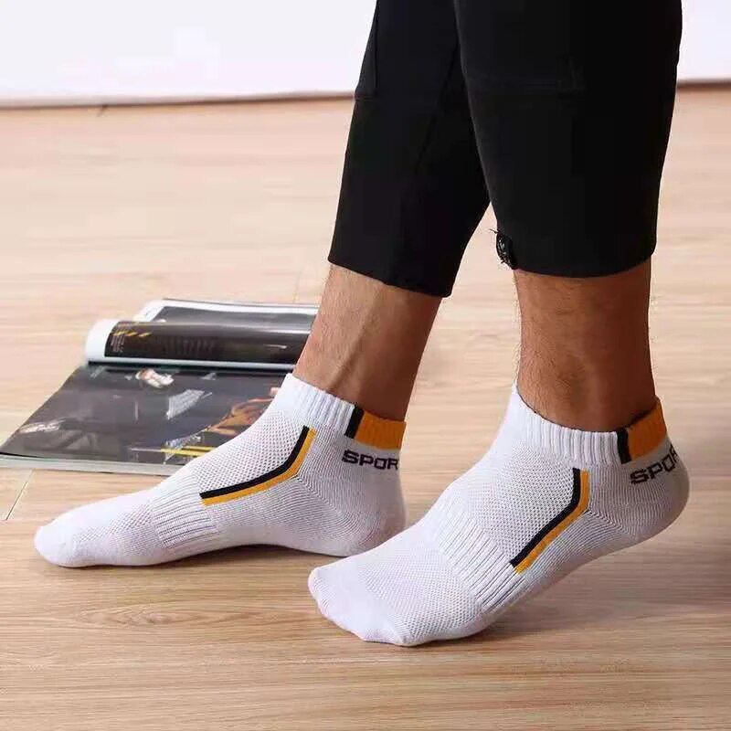 10PCS Summer Cotton Man Short Socks Fashion Breathable Boat Socks Comfortable - TaMNz