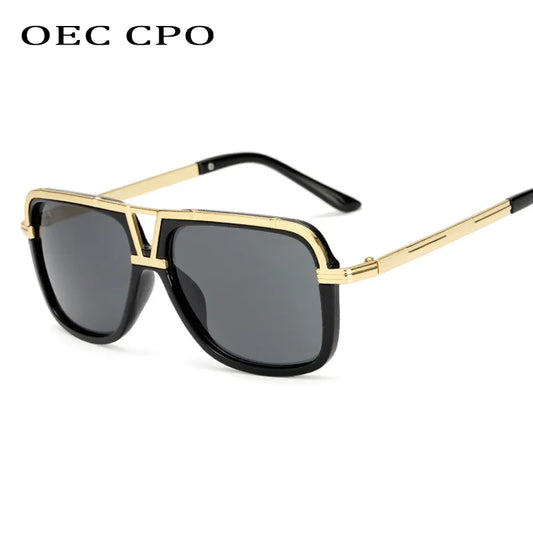 Vintage Sunglasses Square Shape Oculos De Sol UV400