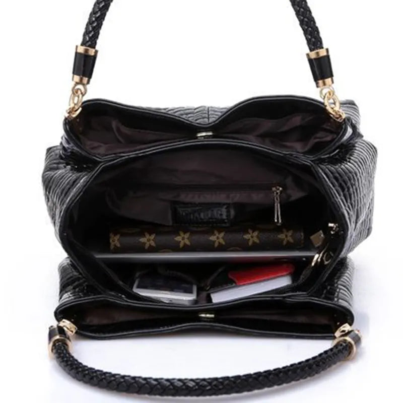 Famous Designer Brand Bags Women Leather Handbags Luxury Ladies Hand Bags Purse Fashion Shoulder Bags Bolsa Sac Crocodile - TaMNz