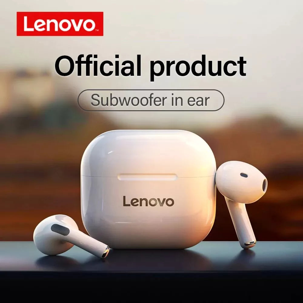 Lenovo LP40 wireless headphones TWS Bluetooth Earphones Touch Control Sport Headset Stereo Earbuds - TaMNz