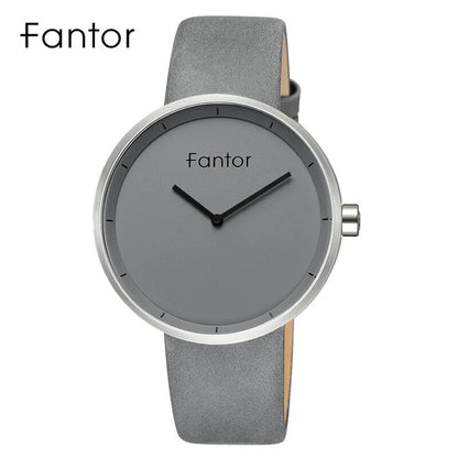 Fantor Brand Simple Casual Men Thin Minimalist Luxury Quartz Movement Leather Wrist Watch - TaMNz