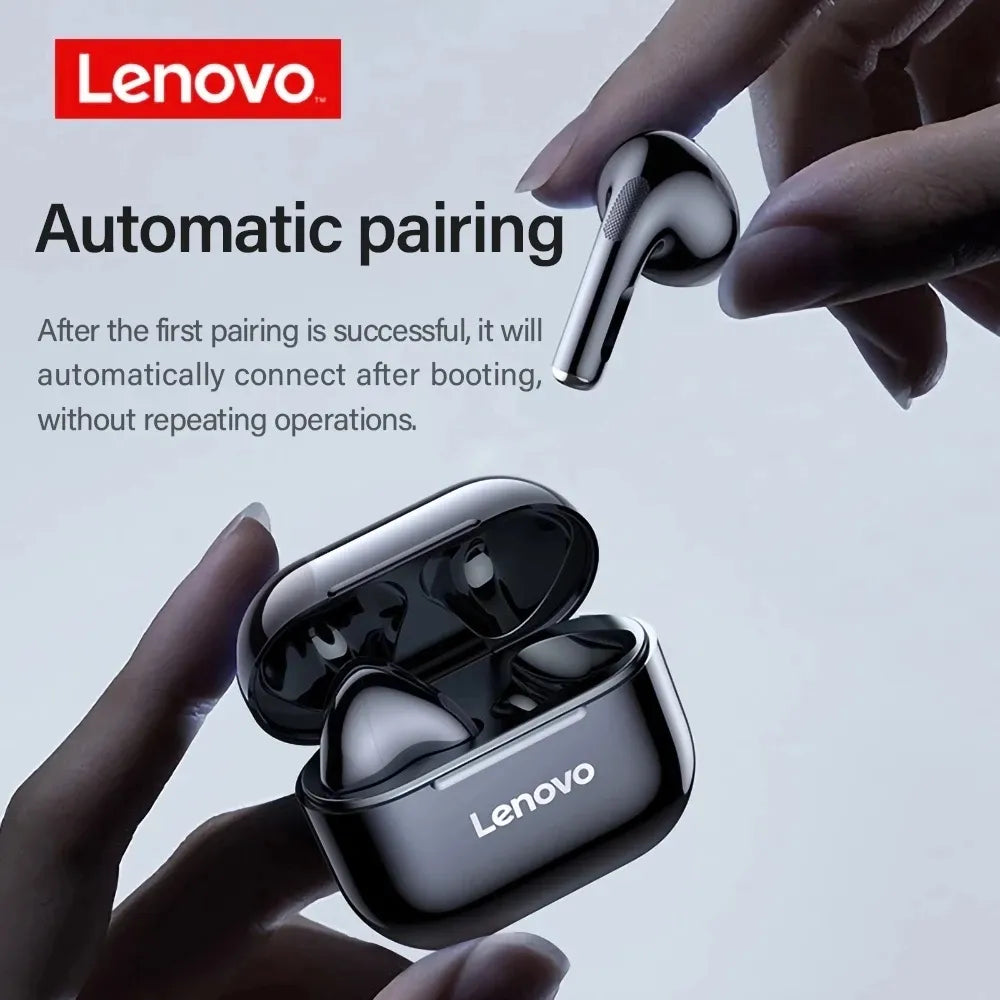 Lenovo LP40 wireless headphones TWS Bluetooth Earphones Touch Control Sport Headset Stereo Earbuds - TaMNz