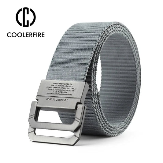 Men Belts Automatic Buckle Metal Webbing Belts for Men Canvas Nylon High Quality Strap Casual Sports - TaMNz