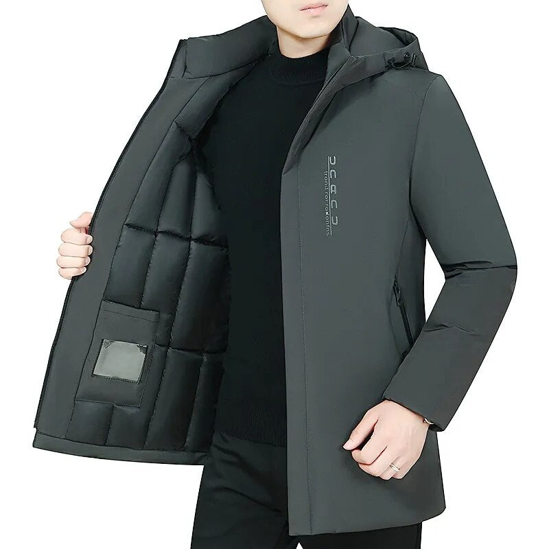 Winter Parka Men 2022 New Casual Thicken Cotton Jacket Hooded Outwear Windproof Warm Coat Hooded Plus Size 5XL - TaMNz