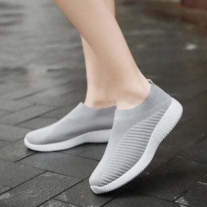 Women Vulcanized Shoes High Quality Women Sneakers Slip On Flats Shoes Women Loafers - TaMNz