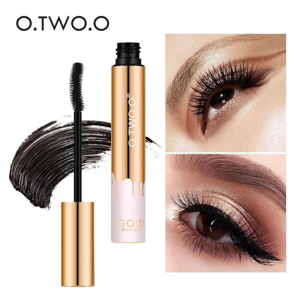 O.TWO.O 3D Fiber Lashes Thick Lengthening Mascara Long Black Lash Eyelash Extension Eye Lashes Brush Makeup Pro Eye-Cosmetics - Tamnz