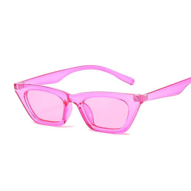 Vintage Cat Eye Sunglasses Woman Retro Shades Black Sun Glasses Female Fashion Small Frame Mirror Square Oculos De Sol - TaMNz