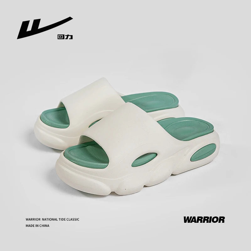 Warrior Slippers For Men Beach Sandals Non-slip Comfortable Summer Cloud Slippers Thick Sole Y2K Shoes Pillow Slides 2023 - Tamnz