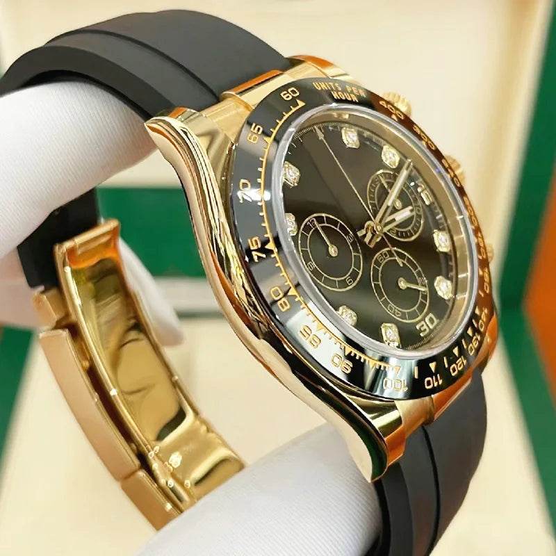 High-end Men's Elegant Automatic Mechanical Watch Clean 4130 Movement Luxury Sapphire Mirror Business Waterproof Men Wrist Watch - Tamnz