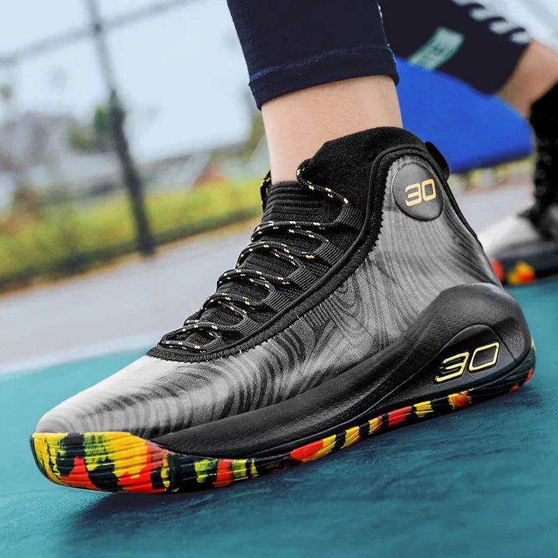 Sneakers Male Basketball Shoes Non-slip Light Outdoor Sport Breathable - TaMNz