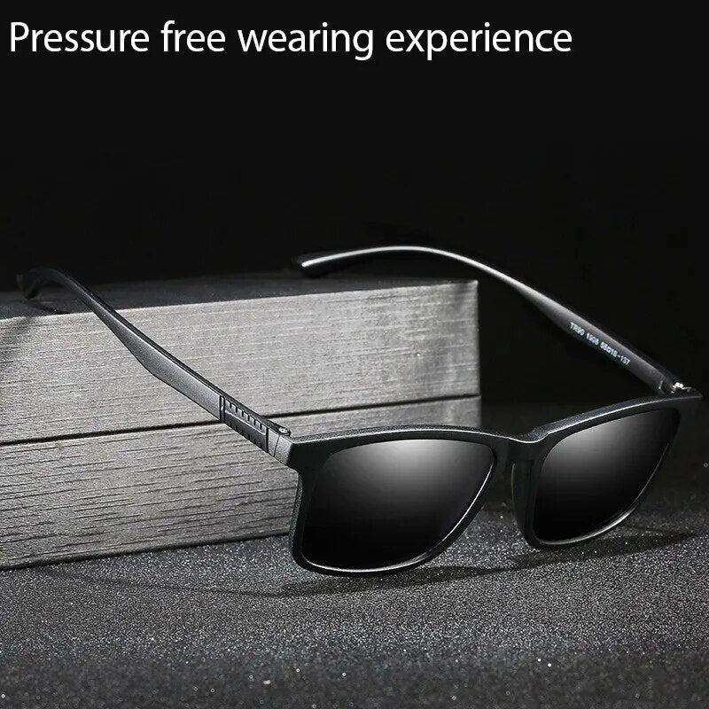 UV Resistant High Definition Resin For Sunglasses Easy To Carry Sunglasses Polarized Light Trendy Men And Women - TaMNz