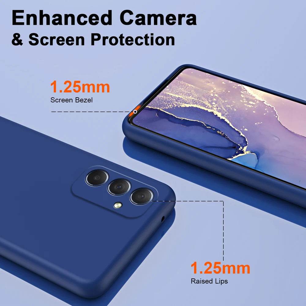 Original Solid Silicone Phone Case For Samsung Galaxy A55 A35 A25 A15 A05 A05S A04 A04S A04E A14 A24 A34 A54 5G Cover Cases - Tamnz