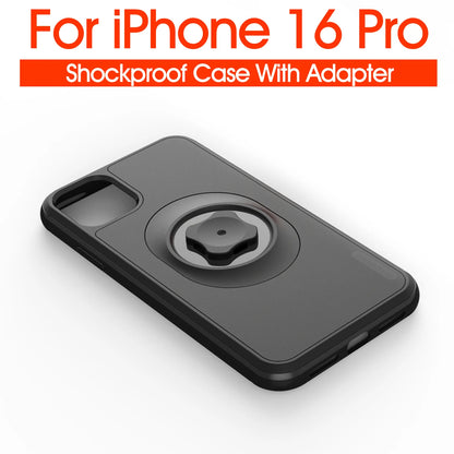 Shockproof Case for IPhone 16 and X-16 Max/XR Quick Mount Case with Adapter for sincetop series C Gen 1/2 Mount