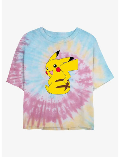 Pokémon Womens T-Shirts Tops Pokemon Gradient 3d Print T Shirt Trendy Summer Casual Short Sleeve Pikachu Cute Clothing Tees New