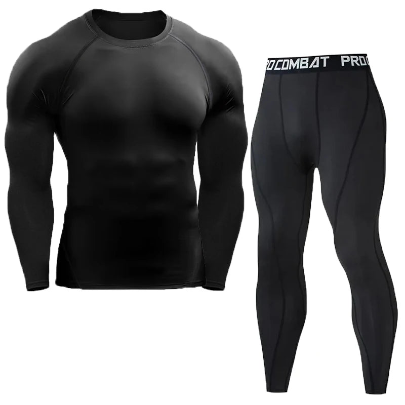 Compression Set Men Sportswear Gym Fitness Suits - TaMNz