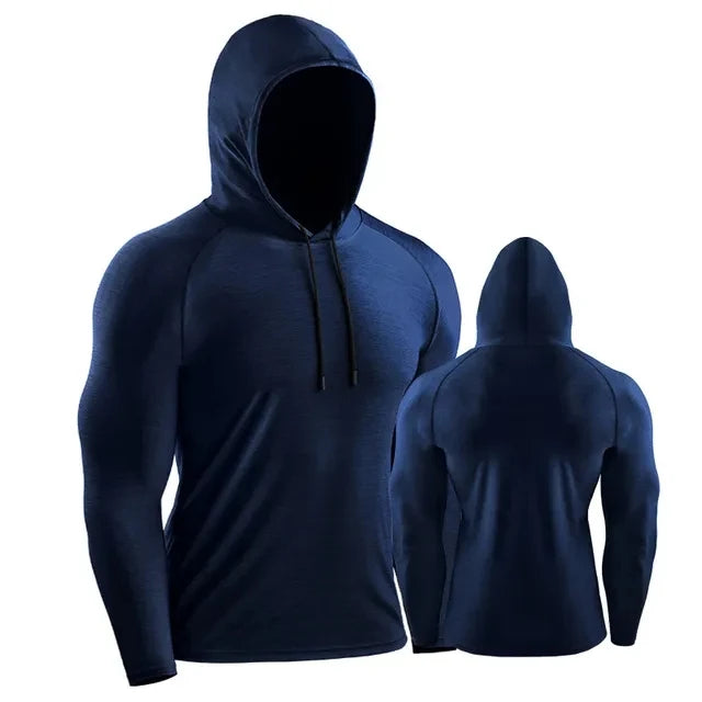 Hooded Gym Fitness Jersey Training Workout Clothing Muscle Sport - Tamnz