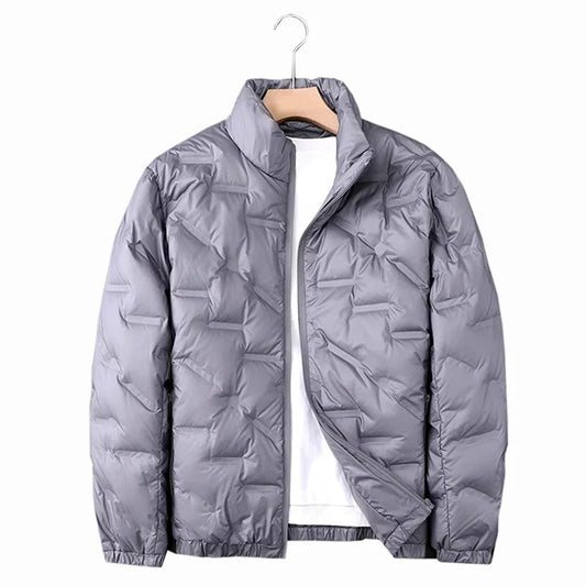 Down Jacket Men Winter Coat fashion Windproof Warm Jackets Solid Color Loose Overcoat Clothing 2023 new