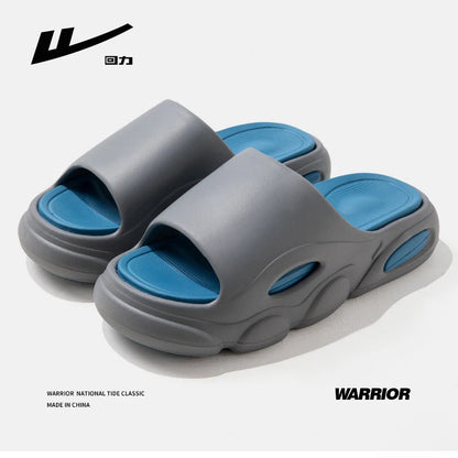 Warrior Slippers For Men Beach Sandals Non-slip Comfortable Summer Cloud Slippers Thick Sole Y2K Shoes Pillow Slides 2023 - Tamnz