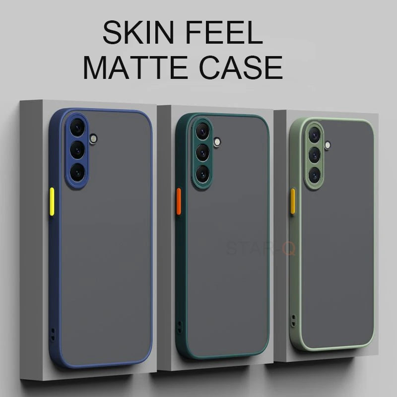 On S 24 23 22 Skin Feel Matte Hard Case For Samsung Galaxy S23 FE S24 Plus Ultra S22 S21 S20 5g 2024 Silicone Frosted Back Cover