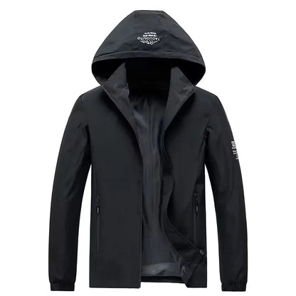 2024fashion DJ Hooded Jacket men's jacket thin polyester spring and summer sunscreen jacket windbreaker sports hooded cardigan