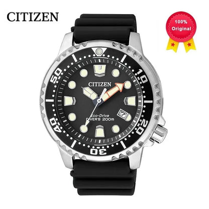 Ecology-Drive Watch Eco-Drive Series Diving Watch Silicone Luminous BN0150 - TaMNz