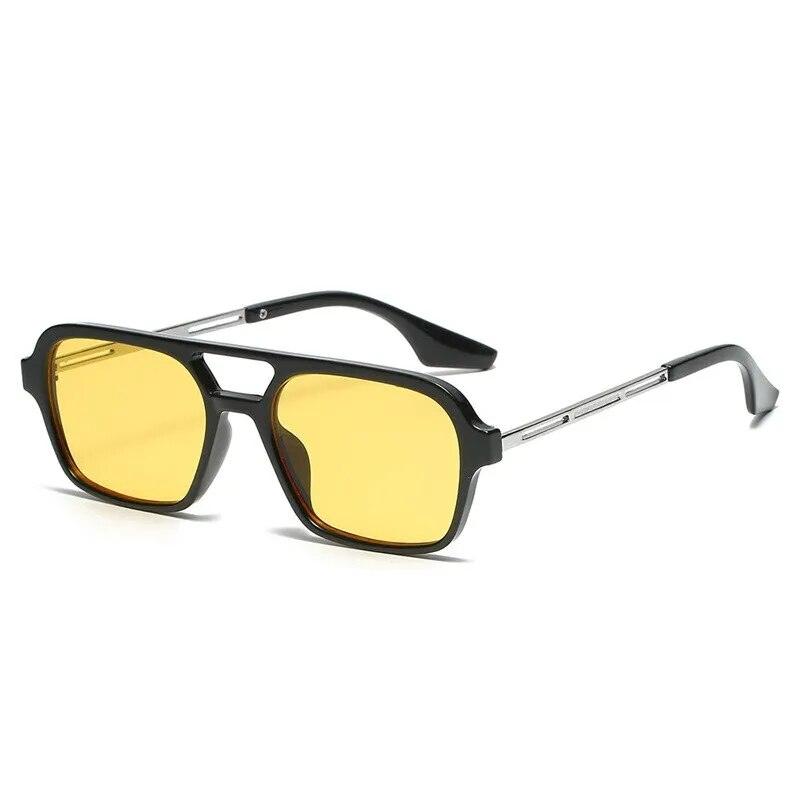 Men And Women Vintage Twin Beam Aviator Style Sunglasses Colorful Sunglasses - TaMNz