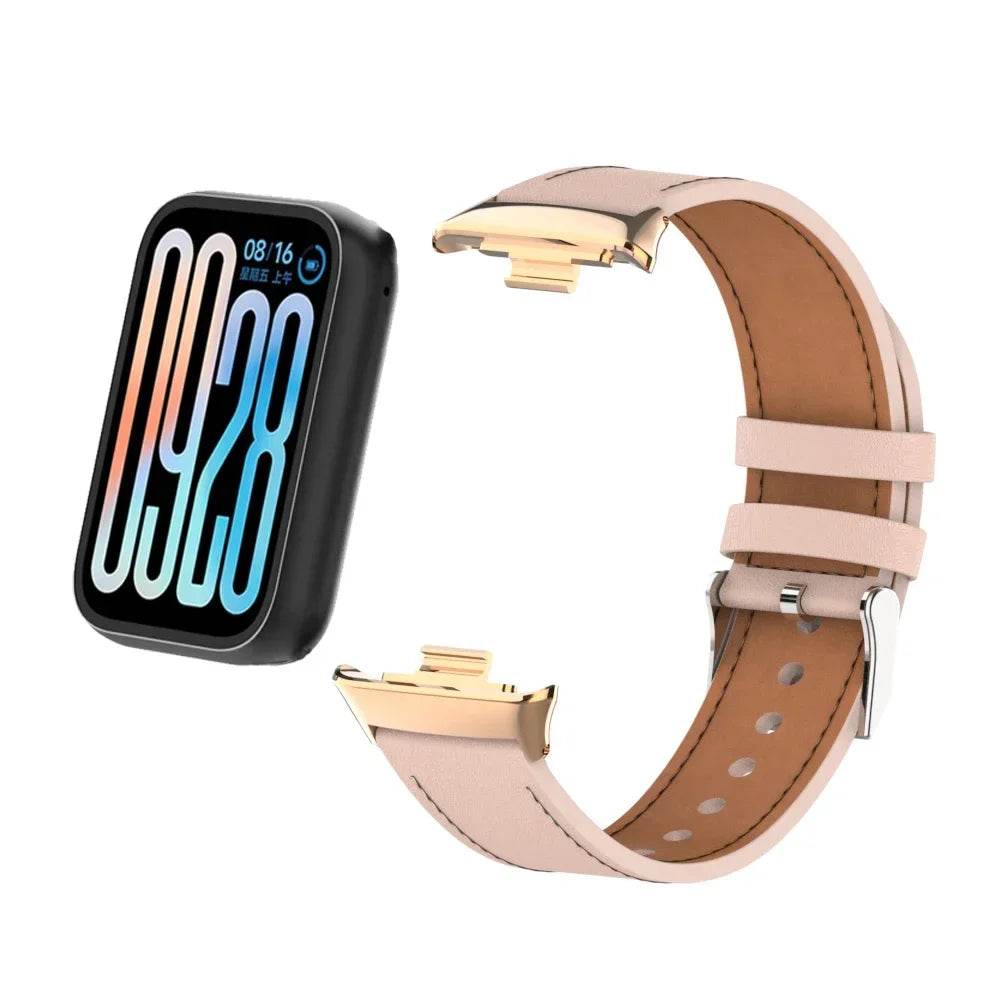 New Leather Strap for Xiaomi Mi Band 9 Pro Smartwatch Replaceable wristband for Mi Band 8 Pro/Redmi Watch 4/5 High Quality Belt - Tamnz