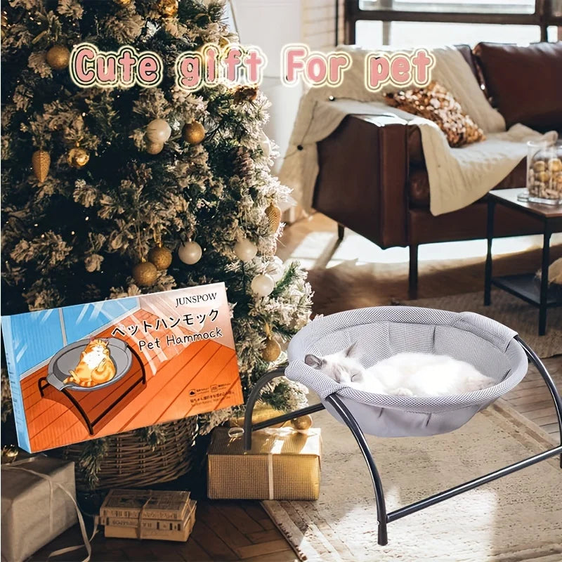 Cat Bed Pet Hammock Bed Cat Sleeping Bed Breathable Cooling Cot Sofa Pet Hammock Bed