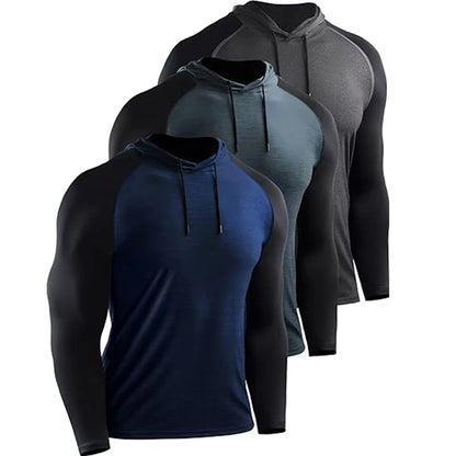 Hooded Gym Fitness Jersey Training Workout Clothing Muscle Sport - Tamnz